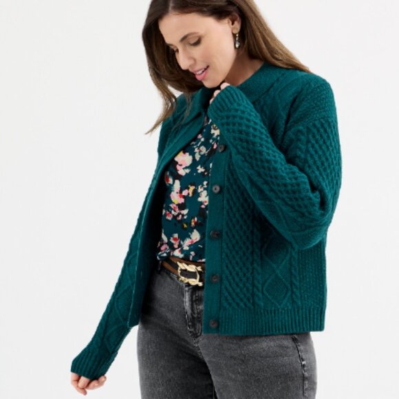 Cabi Fall 2024 Peacock Cardigan, NWOT, Size SMALL - Picture 2 of 2